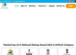 How decodedna.in looks like on a tablet such as an iPad.