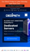 How dedipath.com looks like on a mobile device such as an iPhone.