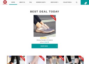 How dee-trade.com looks like on a tablet such as an iPad.