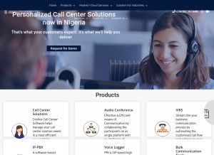 How deepijatel.ng looks like on a tablet such as an iPad.