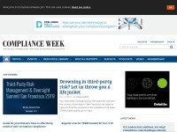 Desktop screenshot for complianceweek.com