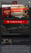 How defence24.pl looks like on a mobile device such as an iPhone.