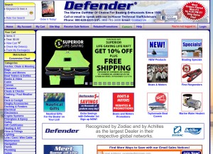 How defender.com looks like on a tablet such as an iPad.
