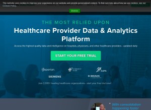 How definitivehc.com looks like on a tablet such as an iPad.