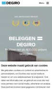 How degiro.nl looks like on a mobile device such as an iPhone.