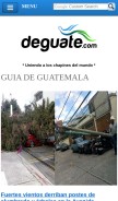 How deguate.com looks like on a mobile device such as an iPhone.