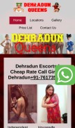 How dehradunqueens.com looks like on a mobile device such as an iPhone.