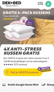 How dekbed-discounter.nl looks like on a mobile device such as an iPhone.