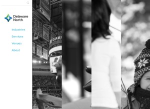 How delawarenorth.com looks like on a tablet such as an iPad.