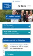 How delftvoorelkaar.nl looks like on a mobile device such as an iPhone.