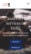 How delhicallgirlservices.in looks like on a mobile device such as an iPhone.