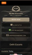 How delhiescorts.vip looks like on a mobile device such as an iPhone.