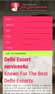 How delhiescortservices4u.com looks like on a mobile device such as an iPhone.