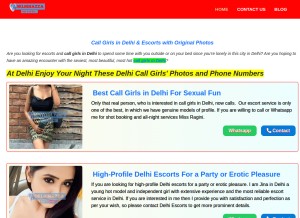 How delhimazza.com looks like on a tablet such as an iPad.