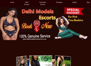 How delhimodelescortservice.com looks like on a tablet such as an iPad.
