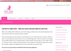 How delhinight.in looks like on a tablet such as an iPad.