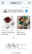 How deliaonline.com looks like on a mobile device such as an iPhone.