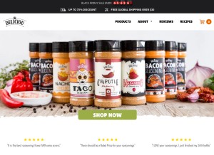 How deliciou.com looks like on a tablet such as an iPad.
