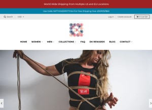 How delightklothing.com looks like on a tablet such as an iPad.