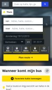How delijn.be looks like on a mobile device such as an iPhone.