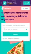 How deliveroo.ae looks like on a mobile device such as an iPhone.