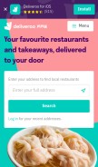 How deliveroo.hk looks like on a mobile device such as an iPhone.