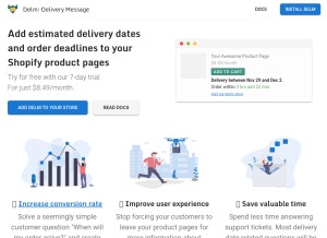 How delm.io looks like on a tablet such as an iPad.