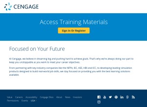 How delmarlearning.com looks like on a tablet such as an iPad.
