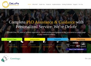 How delofe.com looks like on a tablet such as an iPad.