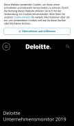 How deloitte.at looks like on a mobile device such as an iPhone.
