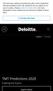 How deloitte.ca looks like on a mobile device such as an iPhone.