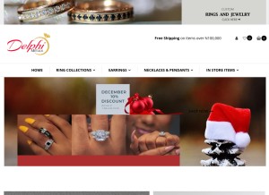 How delphimetals.com looks like on a tablet such as an iPad.