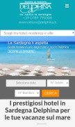 How delphina.it looks like on a mobile device such as an iPhone.