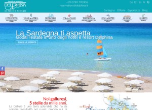 How delphina.it looks like on a tablet such as an iPad.