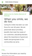 How deltadentalks.com looks like on a mobile device such as an iPhone.