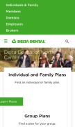 How deltadentalnc.com looks like on a mobile device such as an iPhone.