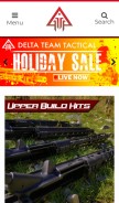 How deltateamtactical.com looks like on a mobile device such as an iPhone.
