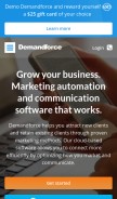 How demandforce.com looks like on a mobile device such as an iPhone.