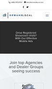 How demandlocal.com looks like on a mobile device such as an iPhone.