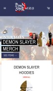 How demonslayer-world.com looks like on a mobile device such as an iPhone.