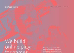 How demonware.net looks like on a tablet such as an iPad.