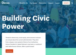 How demos.org looks like on a tablet such as an iPad.