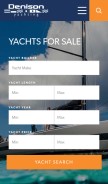 How denisonyachtsales.com looks like on a mobile device such as an iPhone.