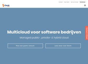 How denit.net looks like on a tablet such as an iPad.