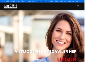 How dent.com.tr looks like on a tablet such as an iPad.