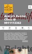 How dentalclinicindelhi.in looks like on a mobile device such as an iPhone.