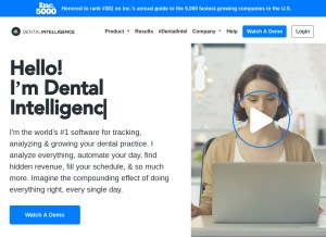 How dentalintel.com looks like on a tablet such as an iPad.