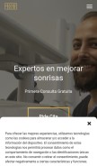 How dentistasenlaspalmas.com looks like on a mobile device such as an iPhone.