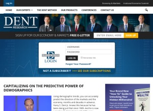 How dentresearch.com looks like on a tablet such as an iPad.