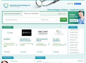 How dentysta-stomatolog.com looks like on a tablet such as an iPad.